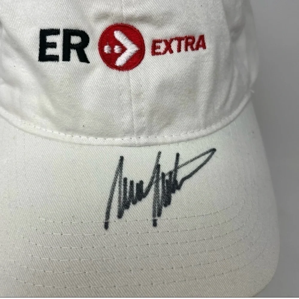 ER TV SERIES Men’s White ER EXTRA Baseball Cap Autograph Signature Memorabilia
